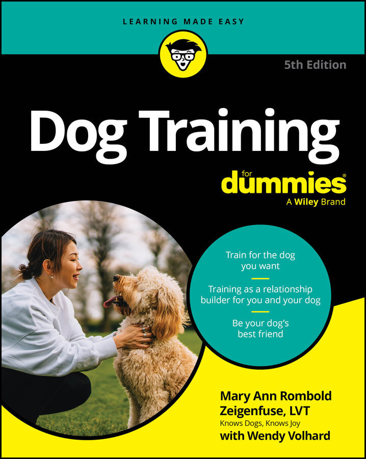 Cover of Dog Training For Dummies by Mary Ann Rombold-Zeigenfuse & Wendy Volhard